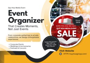 Black And Yellow Modern Event Organizer Poster 1